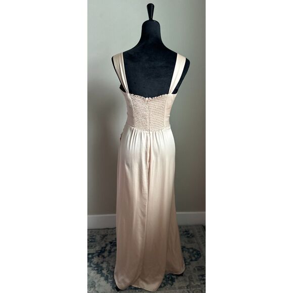 REFORMATION Women's Isolene Satin Grand Cru Sleeveless Maxi Dress ES Size 10 - Picture 8 of 9